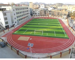 学校人造草足球场